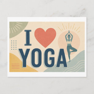 "I [Heart] Yoga" Postcard