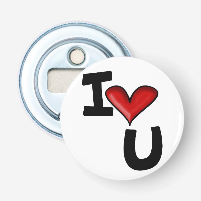 I heart you bottle opener (Front)