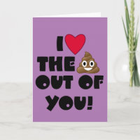 I Heart You Emoji Poo
