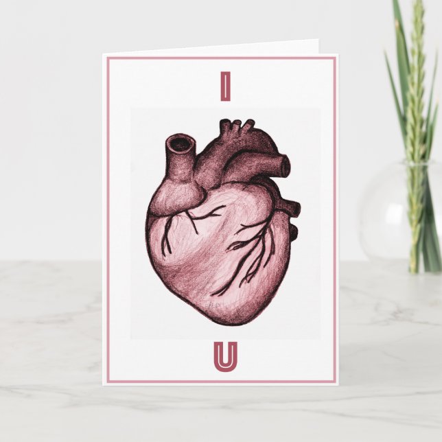 I Heart You Holiday Card (Front)