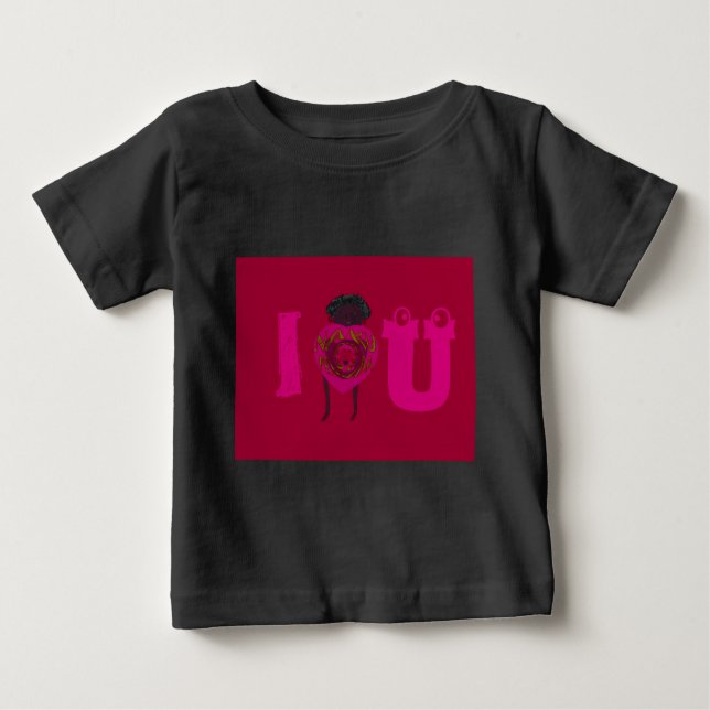I Heart You Nakupenda Sana Happy Valentine's Day  Baby T-Shirt (Front)