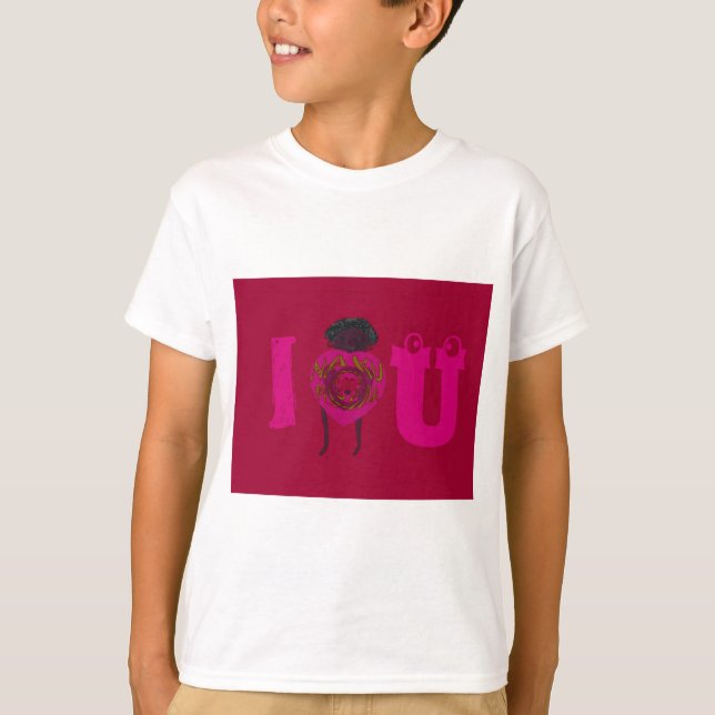 I Heart You Nakupenda Sana Happy Valentine's Day  T-Shirt (Front)