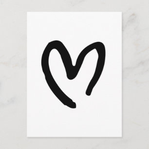 I heart you postcard