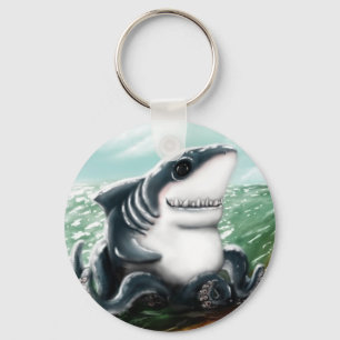 I heart you Sharktopus Key Ring