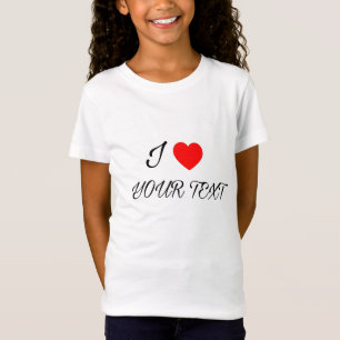 I heart your text T-Shirt