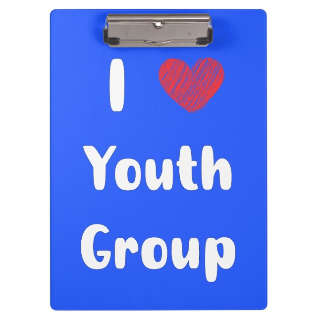 I Heart Youth Group Clipboard (Front)