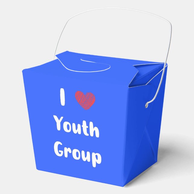 I Heart Youth Group Favour Box (Front)