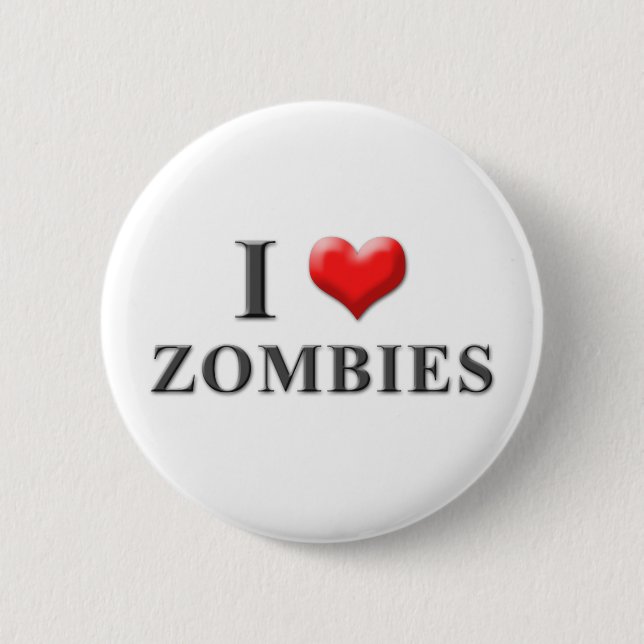 I Heart Zombies Button 001 (Front)