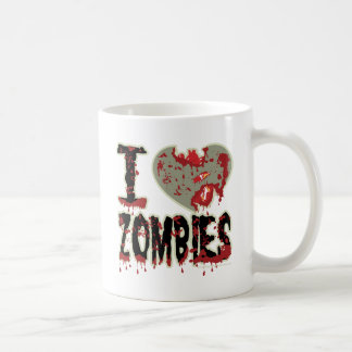 i heart zombies! coffee mug