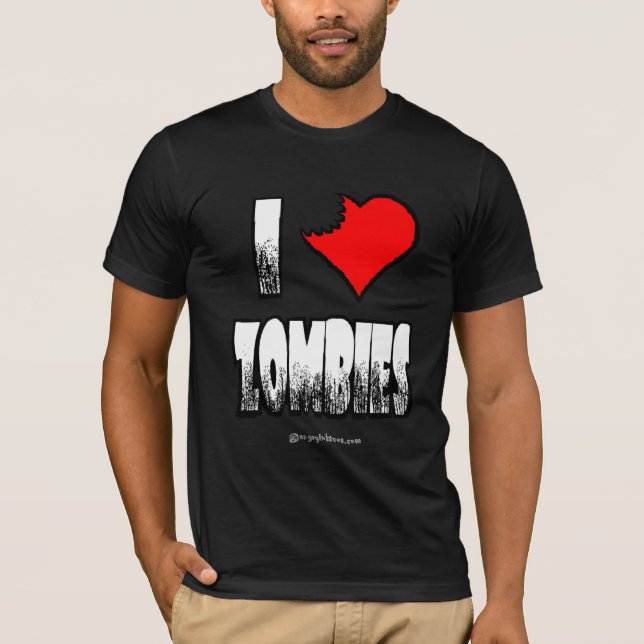 I Heart Zombies Dark T-shirt (Front)
