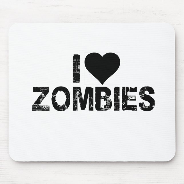 I [HEART] ZOMBIES MOUSE PAD (Front)