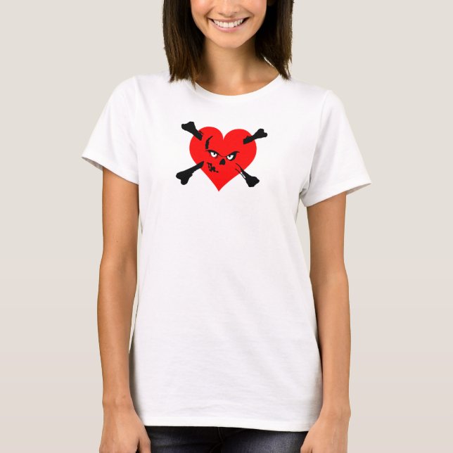 i heart zombies - shirt (Front)