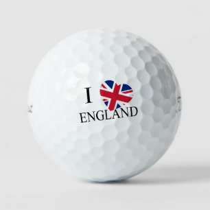 I Heartflag England bk tpv1 gbcnt Golf Balls