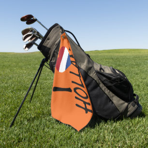 I Heartflag Holland bk on or gtcn Golf Towel