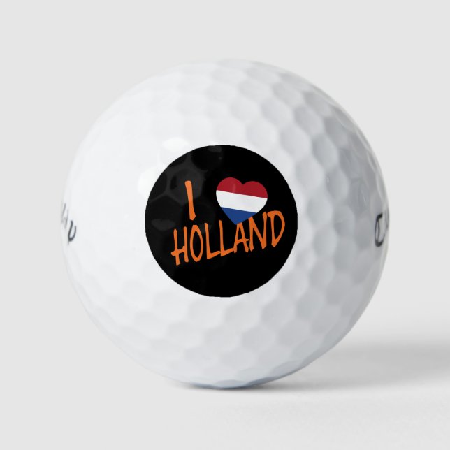 I Heartflag Holland or on bk cwb gbcnt Golf Balls (Front)