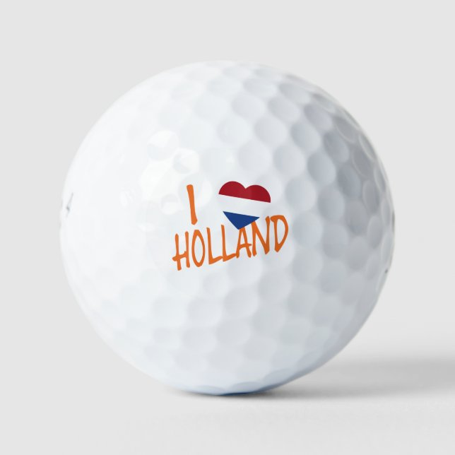 I Heartflag Holland or on wt be6 gbcnt Golf Balls (Front)