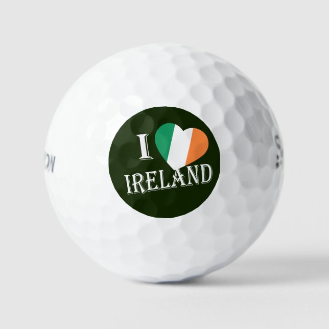 I Heartflag Ireland wt ssf gbcnt Golf Balls (Front)