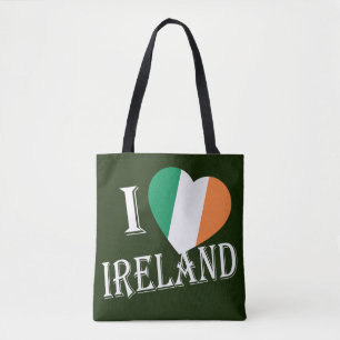 I Heartflag Ireland wt stcn Tote Bag