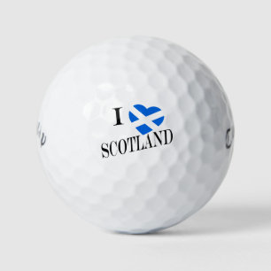 I Heartflag Scotland bk cwb gbcnt Golf Balls