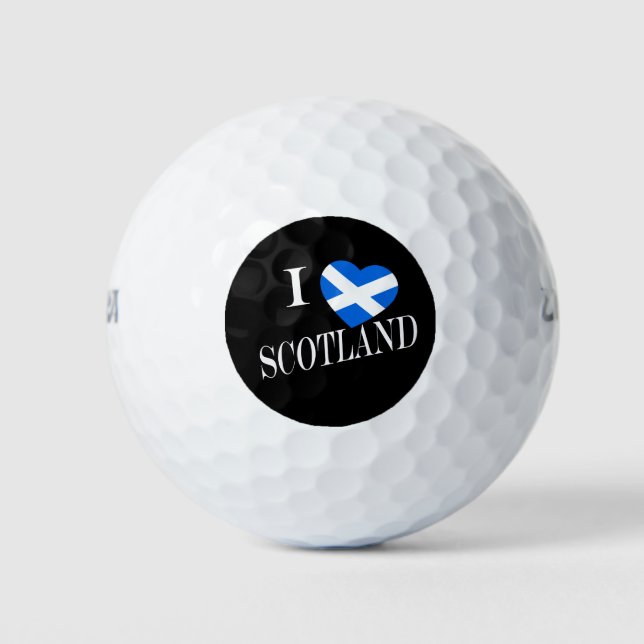 I Heartflag Scotland wt wu gbcnt Golf Balls (Front)