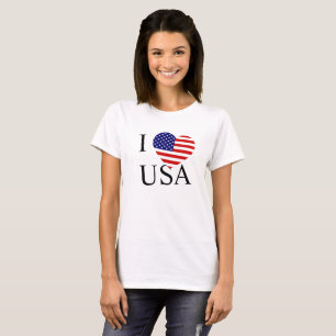 I Heartflag USA Womens cn T-Shirt
