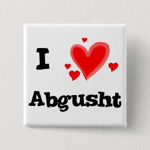 I Hearts Abgusht Persian Soup Beef 15 Cm Square Badge