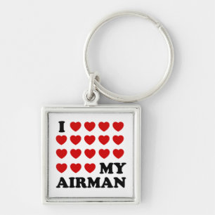 I (hearts) my Airman Key Ring