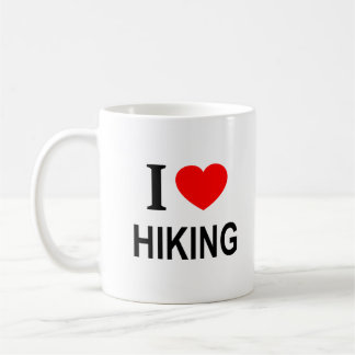 I ❤️ HIKING I LOVE HIKING I HEART HIKING COFFEE MUG