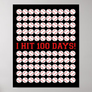 I Hit 100 Days Of School Bysell 100th Day Gifts  Poster