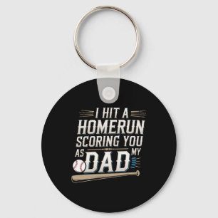 I Hit A Homerun Scoring You As My Dad -------- Key Ring