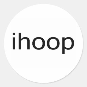 I Hoop Classic Round Sticker