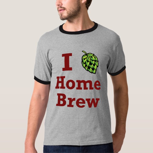 I [hop] Home Brew Ringer Shirt (Front)