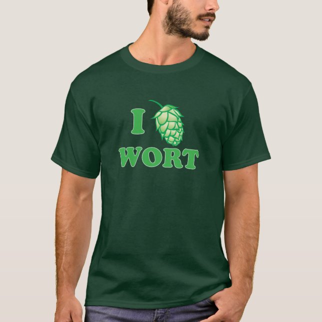 I HOP WORT - for dark shirts (Front)