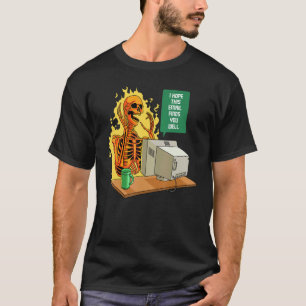 I Hope this Email Finds You Well  Employee Skull E T-Shirt