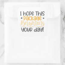I hope this package sticker