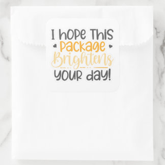 I hope this package sticker