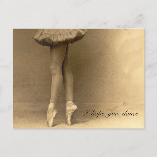 I hope you dance postcard (Front)