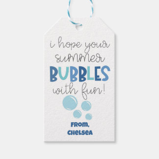 I Hope Your Summer Bubbles With Fun Gift Tags
