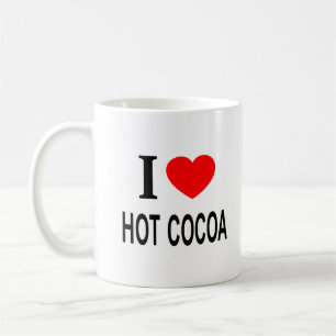 I ❤️ HOT COCOA I LOVE HOT COCOA I HEART HOT COCOA COFFEE MUG