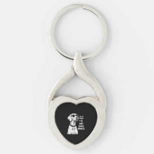 I Hug My Weimaraner So I Dont Choke People Funny D Key Ring