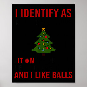 I Identify As A Christmas Tree Lot On The Outside  Poster