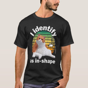 I Identify As In Shape Chonk I Identify As Skinny T-Shirt