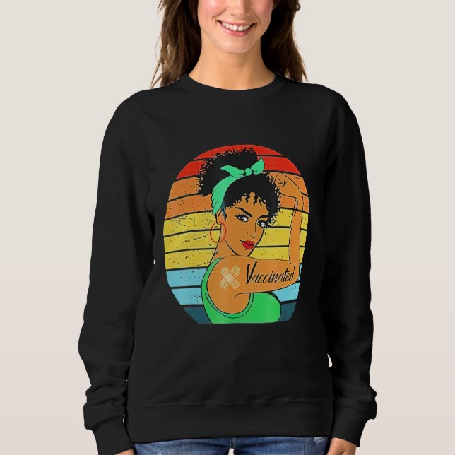 I Identify As Vaccinated Sweatshirt (Front)