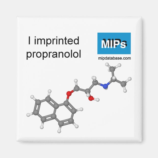 I imprinted propranolol magnet (Front)