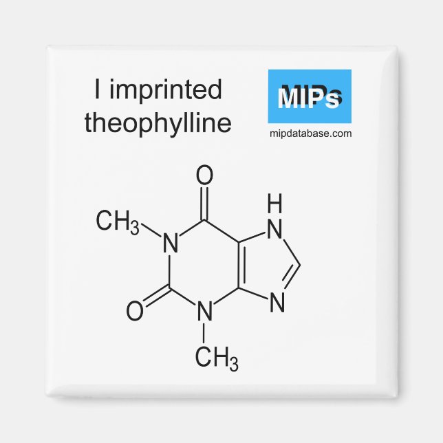I imprinted theophylline magnet (Front)