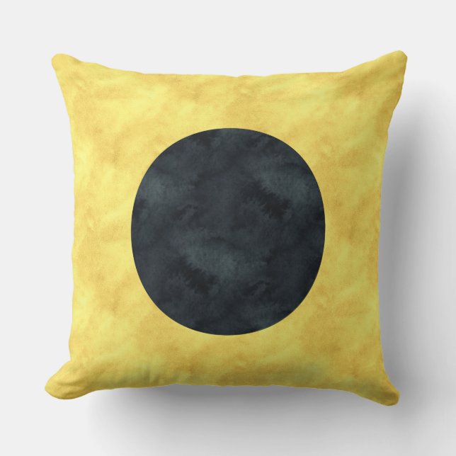 I India Watercolor Nautical Signal Maritime Flag Cushion (Front)