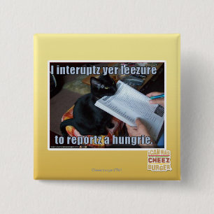 I interupt yer Leezure 15 Cm Square Badge