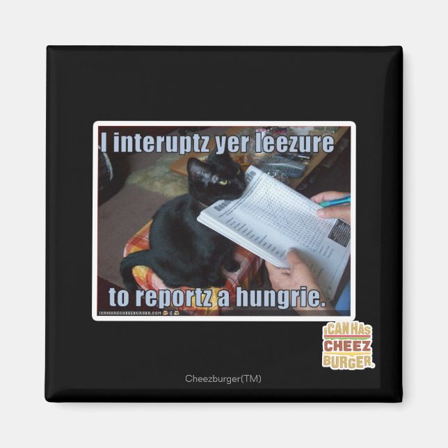 I interupt yer Leezure Magnet (Front)