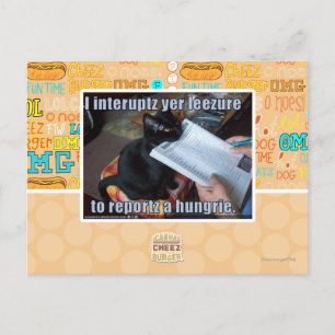 I interupt yer Leezure Postcard