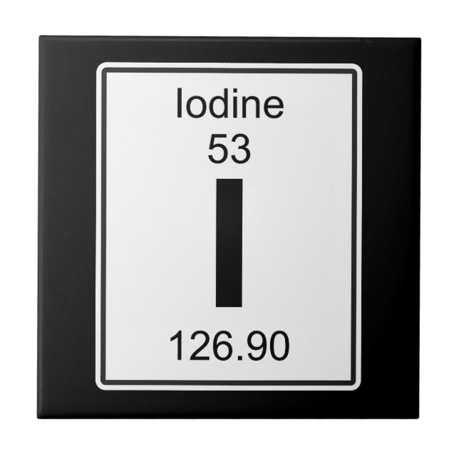 I - Iodine Tile (Front)
